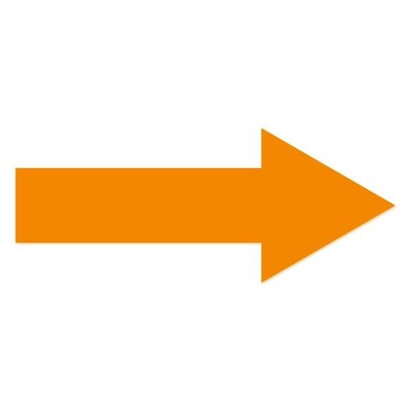 Ergomat 28inx13in Stem 4.75in Mean Lean Double Sided Arrows Orange, 2PK DSML-ARRDBL-28-O-KIT